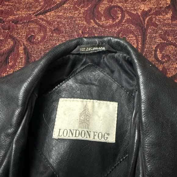 90s London Fog Boxy Leather Jacket - Picture 2 of 8